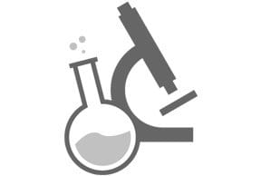 Illustration of a test glass and a microscope